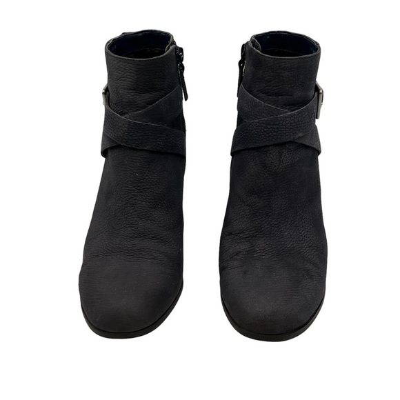 Cole Haan Grand.OS Blue Suede Block Heel Ankle Boots Size 8 Women's - Picture 3 of 9